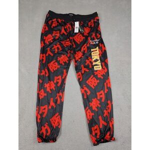 Reason Jogger Pants Mens 4XL Black Red Tokyo Allover Print Streetwear‎ Kanji